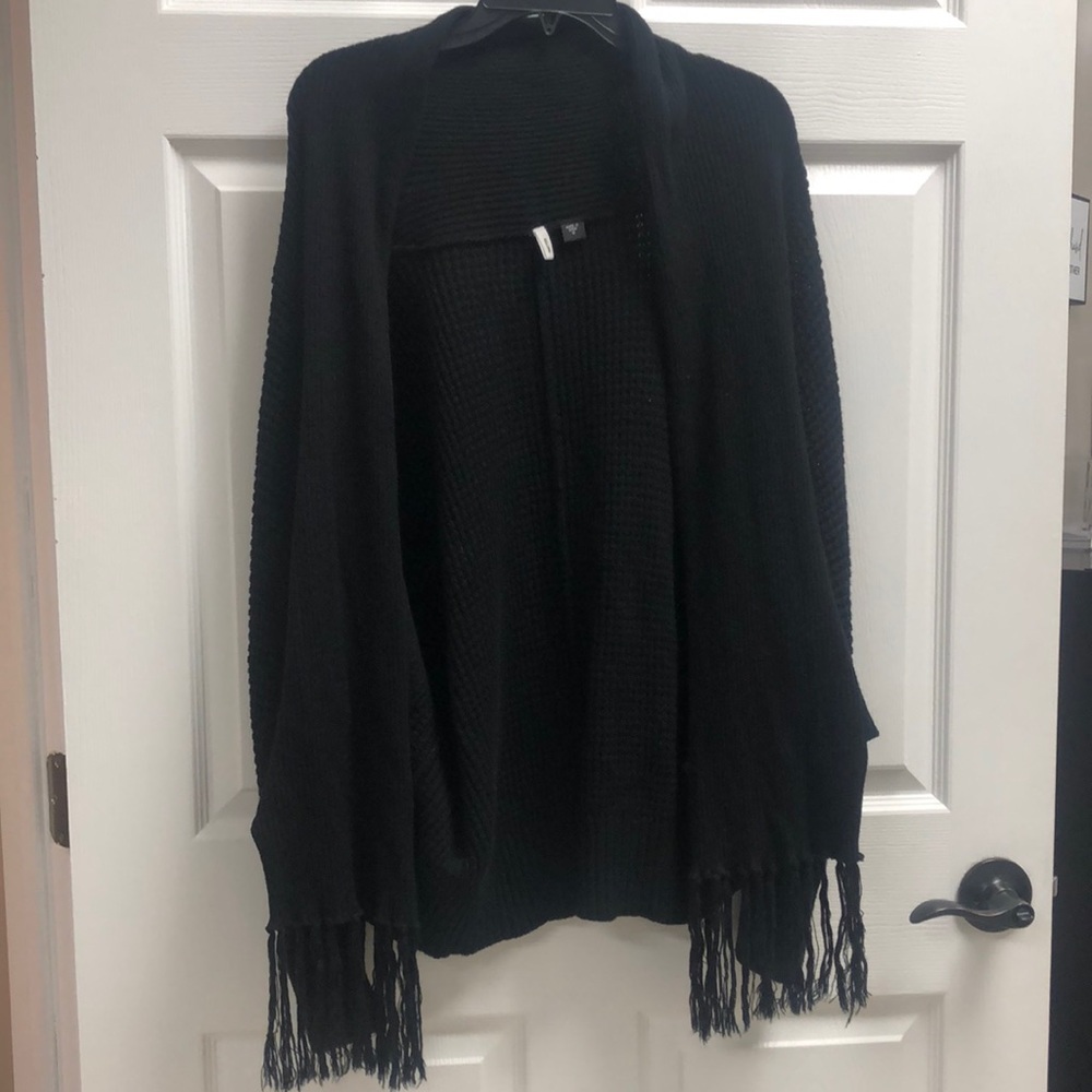 Smitten black knit cardigan gently used size M